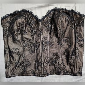 Victoria's Secret Black and Neutral Corset